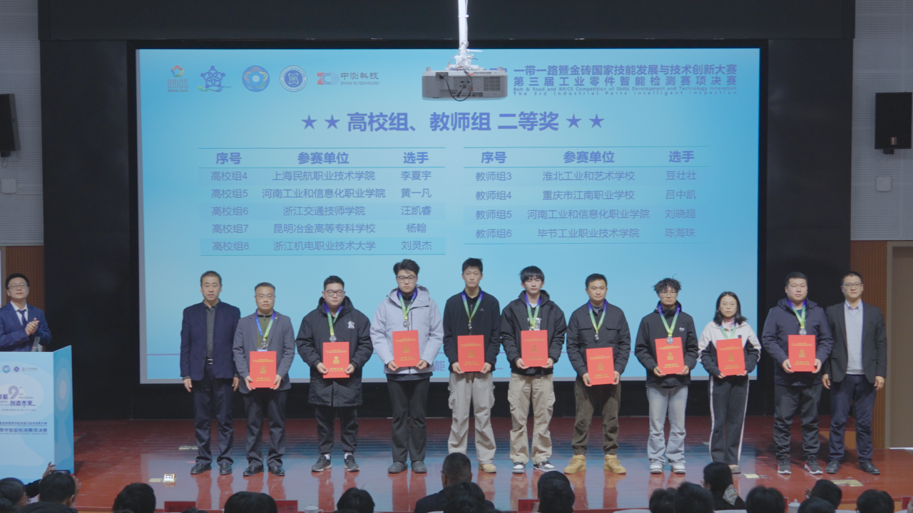 喜報！我院教師喜獲2025年“一帶一路”暨金磚國家技能發(fā)展與技術(shù)創(chuàng)新大賽第三屆工業(yè)零件智能檢測賽項(xiàng)全國二等獎